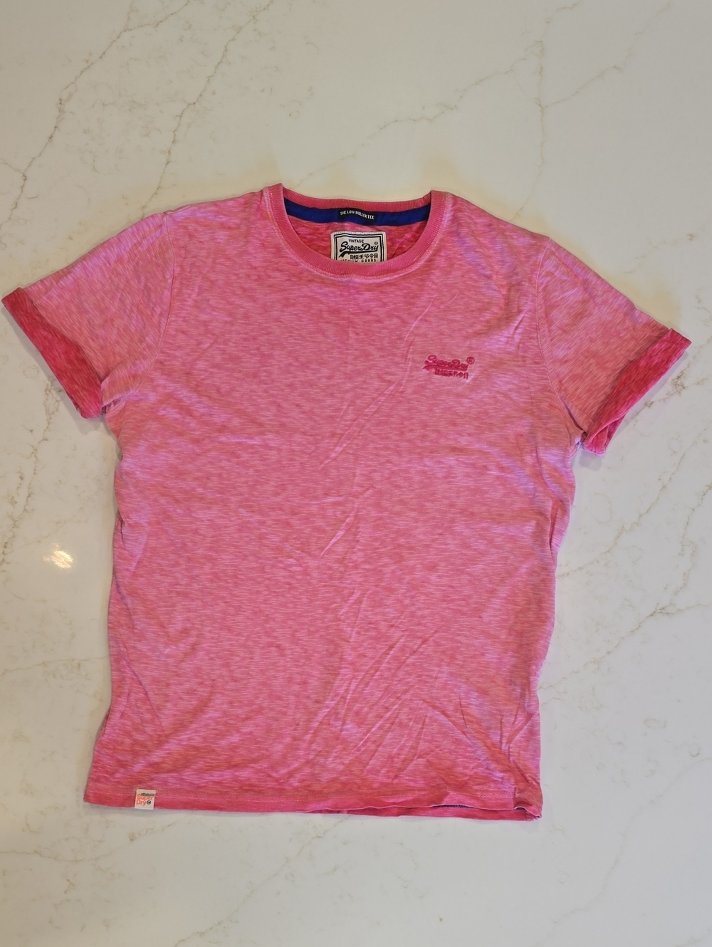 SuperDry • Men's Heather Pink Short Sleeve Crew Tee